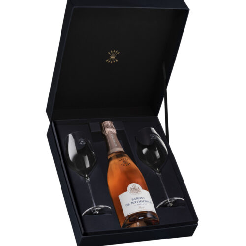 Rosé - Coffret “tête à tête” – 1 bouteille 75 cL + 2 verres